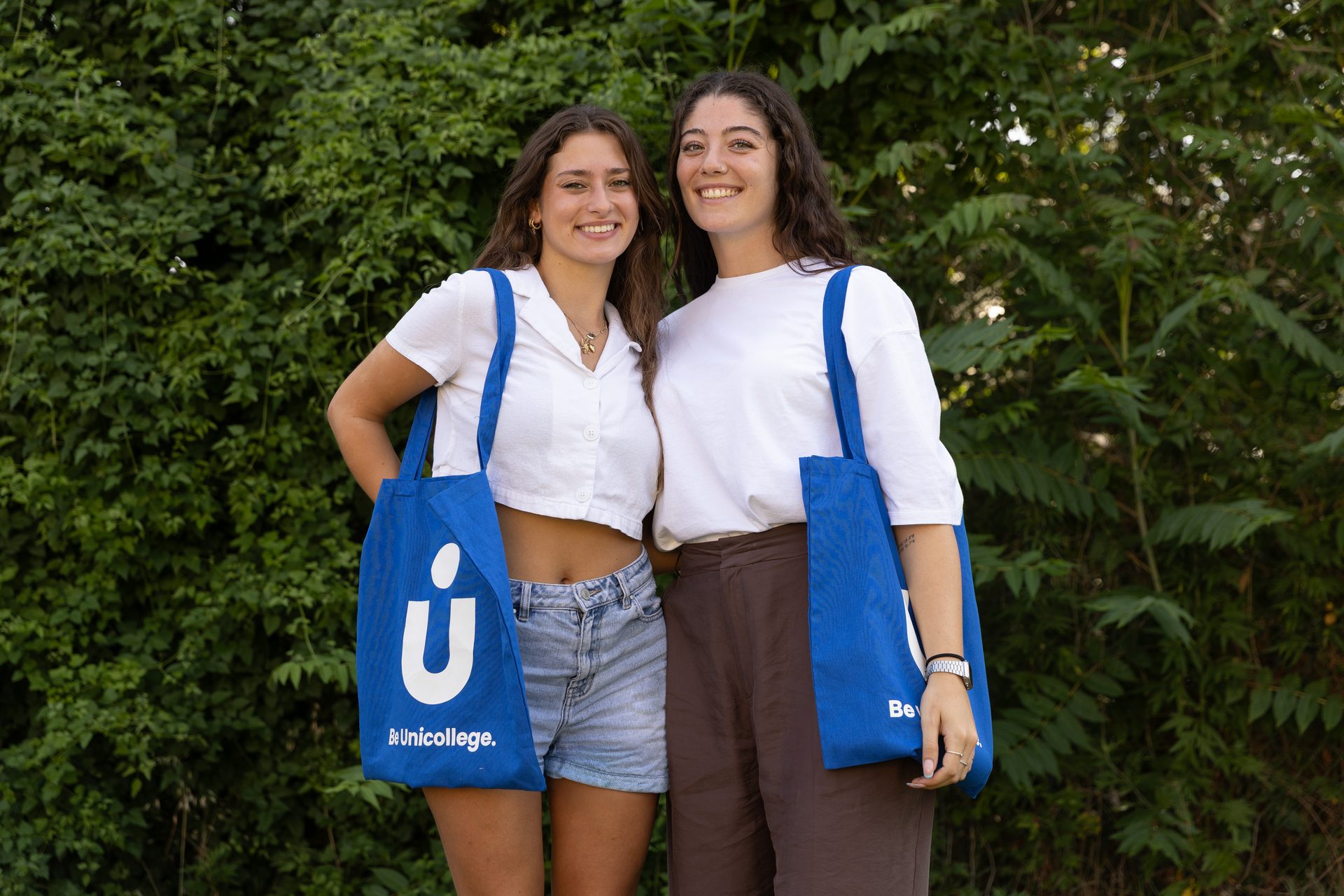 Two Unicollege students on campus