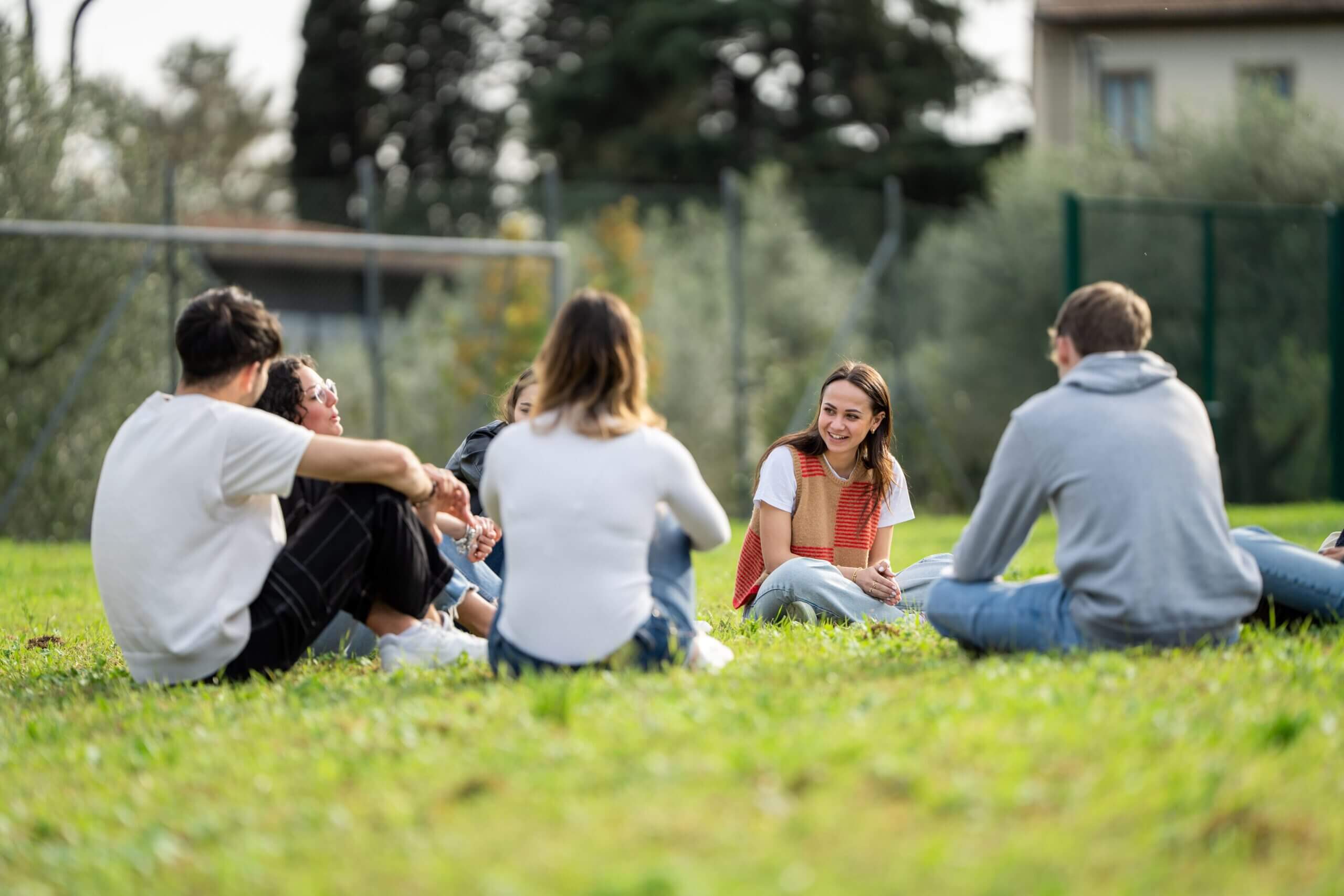 Students on the Unicollege campus