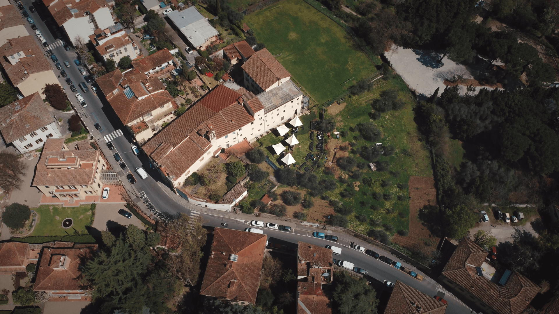 Florence campus of Unicollege, aerial view