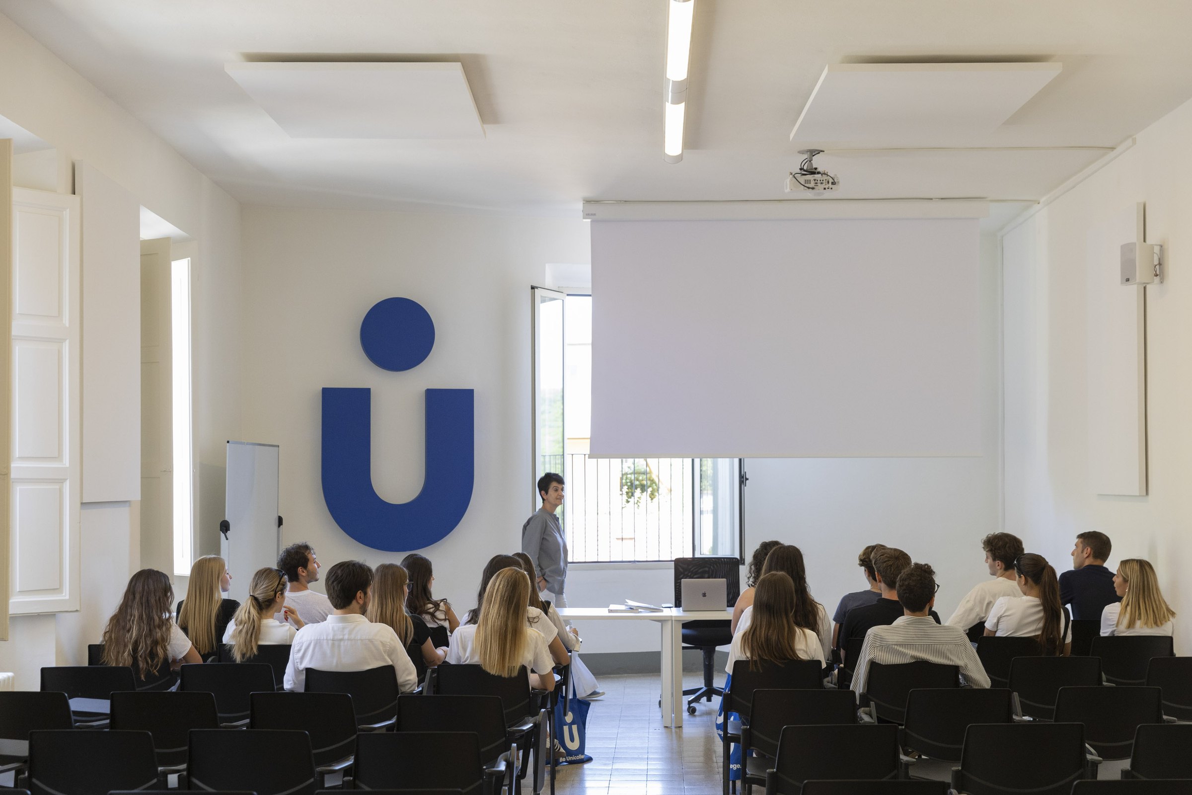 Students during a lecture at Unicollege