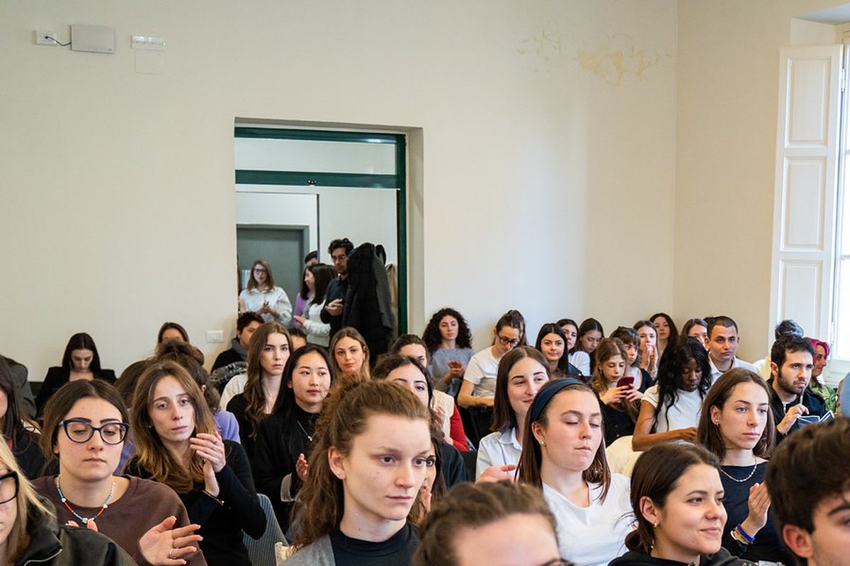 An assembly at the Florence campus