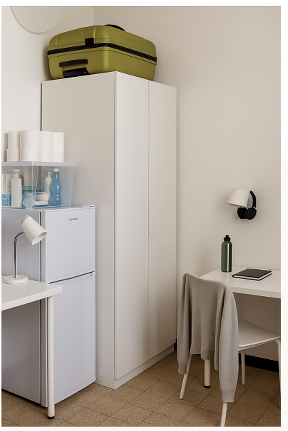 Kitchenette in the Unicollege Florence university residence